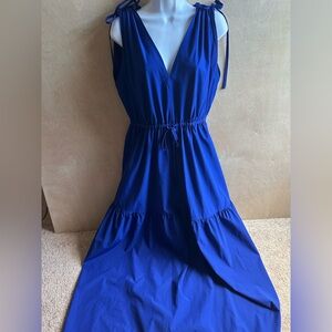 Calvin Klein Commuter Sleeveless Tiered Midi Dress